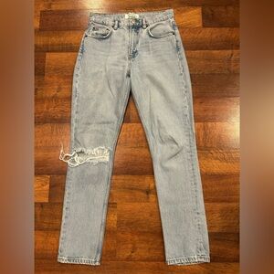 Reformation Cynthia High‎ Rise Tahoe Destroyed Denim Jeans Distressed 26